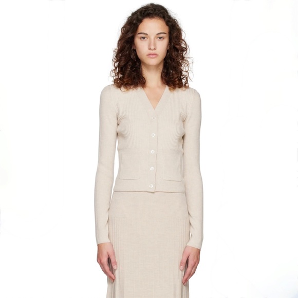 JOSEPH Fine Merino Rib Cardigan - Picture 6 of 9